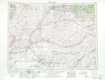 Ritzville Washington Area USGS Topographic Map 1 to 250k scale