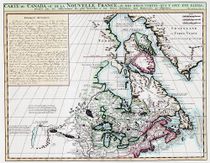 Canada 1719 Antique Map