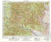 Wenatchee Washington Area USGS Topographic Map 1 to 250K Scale