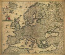 Europe 1700 Antique Map Replica