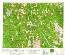 Concrete Washington Area USGS Topographic Map 1 to 250k scale