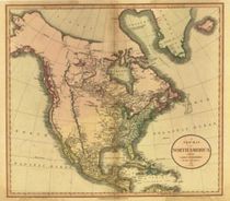 North America 1811 Antique Map Replica