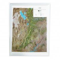 Utah 3D Raised Relief Map