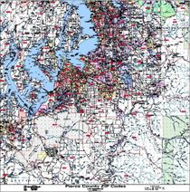 Peirce County ZIP Code Main Arterial Wall Map