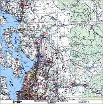 Snohomish County Zipcode Wall Map Kroll Paper or Laminated