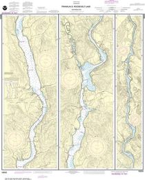 NOAA Nautical Chart 18553 Franklin D Roosevelt Lake, North