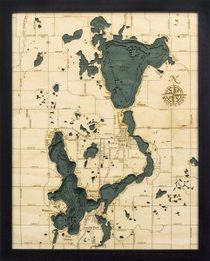 Lake Okoboji Woodchart 3D