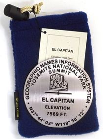 El Capitan Benchmark Survey Medallion