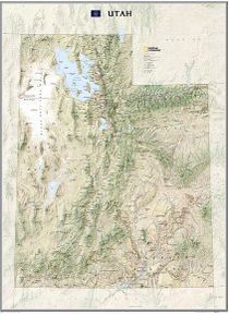 Utah Wall Map National Geographic Poster 