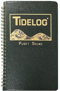 Tidelog Spiral Bound Book for the Puget Sound with Tidal Currents