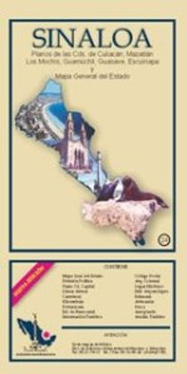 Sinaloa Mexico State Travel Road Folded Map