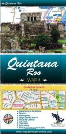 Quintana Roo Mexico State Travel Road Folded Map