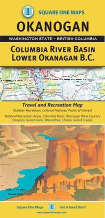 Okanogan Area Road Map Square One Maps