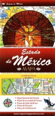 Estado de Mexico State Travel Road Map Mexico States