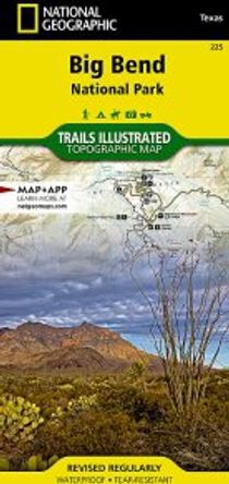 Big Bend Tx National Park Topo Map Trails Illustrated Folded