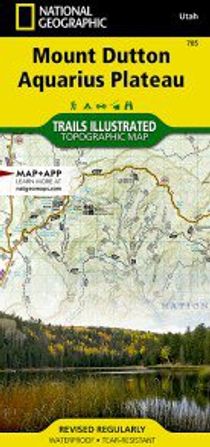 Mt Dutton Aquarius Plateau Topo Waterproof National Geographic Hiking Map Trails Illustrated