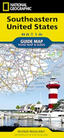 South Eastern United States Road Map Destination National Geographic