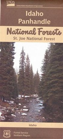 St Joe National Forest Map Idaho Topographic