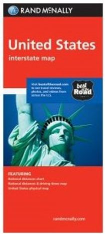 United States Folded Travel and Road Map by Rand McNally