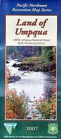 Land Of Umpqua Oregon National Forest Map 