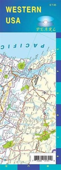 Western United States Laminated Map Small Pearl GM Johnson