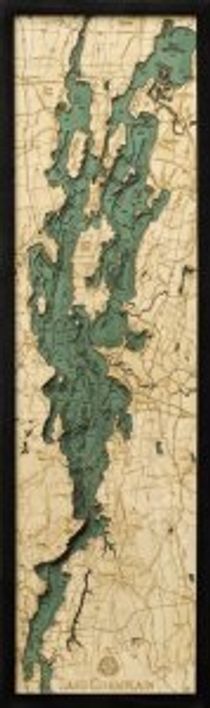 Lake Champlain Woodchart 3D