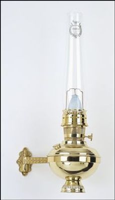 Aladdin Brass Wall Lamp with Bracket