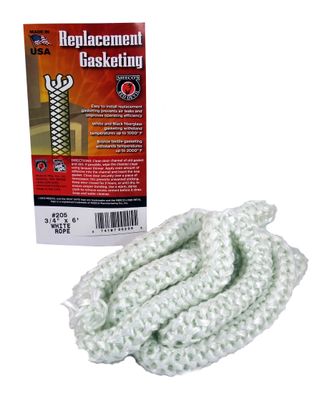 Stove Gasket White Rope 3/4"
