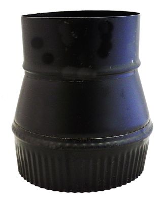 Stove Pipe Black Increasers/Reducers - Large End Crimped