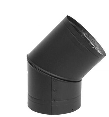 Amerivent Black 30 and 45 Degree Elbow