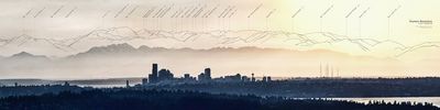 Olympic Peaks Panoramic Print l Jason Curtis