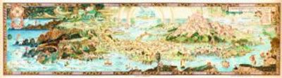 Fairyland 1920s Antique Map Replica