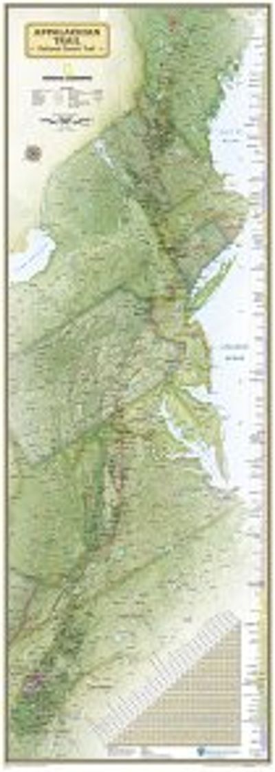 Appalachian Trail Wall Map National Geographic 