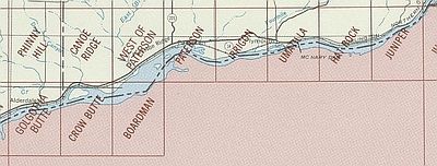 Hermiston Washington Area Index Map for USGS 1 to 24K Topographic Maps