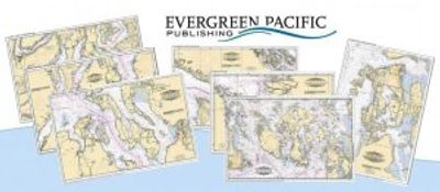 Nautical Waterproof Placemats of the Puget Sound San Juan Islands and Gulf Islands