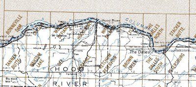 Hood River Area 1:24K USGS Topo Maps