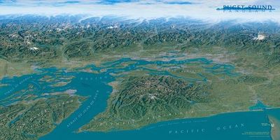Puget Sound Panorama Map