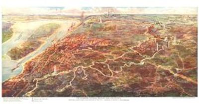 Vicksburg Virginia 1925 Antique Map Replica