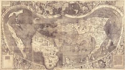 World 1507 Antique Map Replica