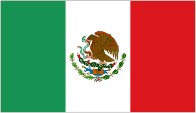 Mexico Flag Decals Stickers and Patches