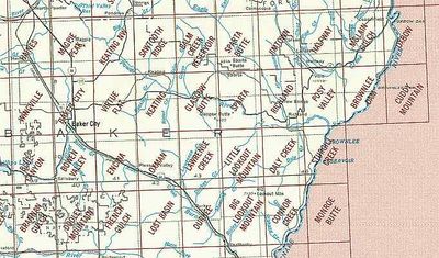 Baker (and McCall) OR Area USGS 1:24K Topo Map Index