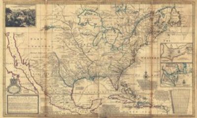 Antique Map of North America 1720