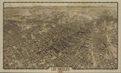 Los Angeles California 1909 Antique Map Replica