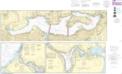 NOAA Chart 18447 - Lake Washington & Lk WA Ship Canal