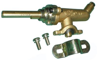 Clamp-On Brass Gas Grill Valve