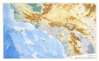 Southern California Wall Map l Raven Maps