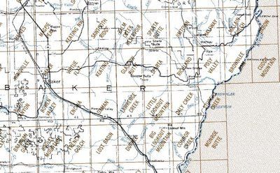 Baker Area 1:24K USGS Topo Maps