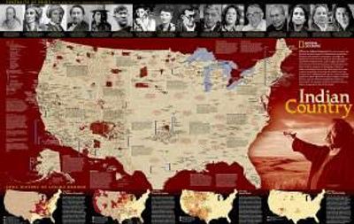 United States Indian Country Map by National Geographic