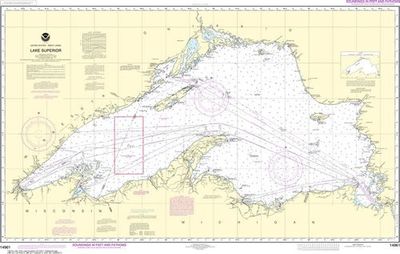 Nautical Chart 14961 Lake Superior NOAA