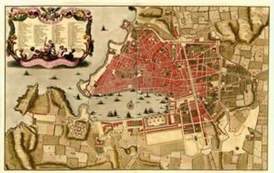 Marseilles 1709 Antique Map Replica